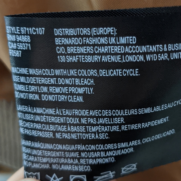 New XS Collection B Teddy Bomber Camel color - Picture 7 of 10